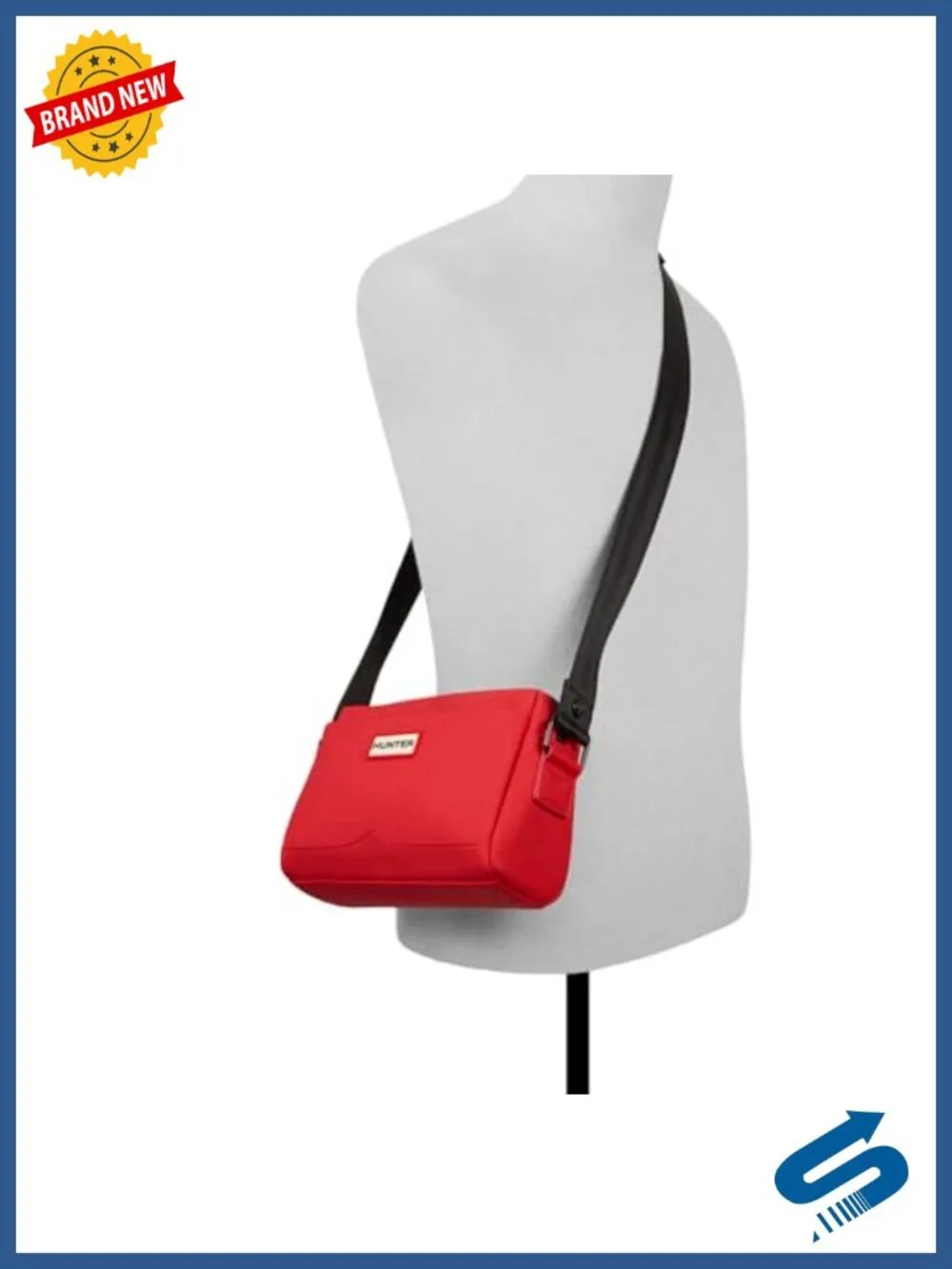 Everyday Crossbody Bag with Removable Webbing Strap, Top-Zip Closure